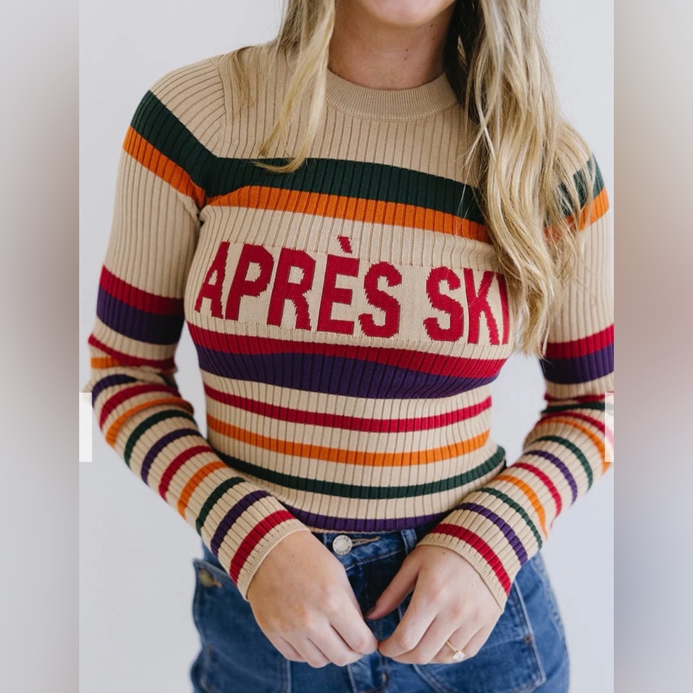 NWT Show Me Your MuMu Striped Après Ski Sweater